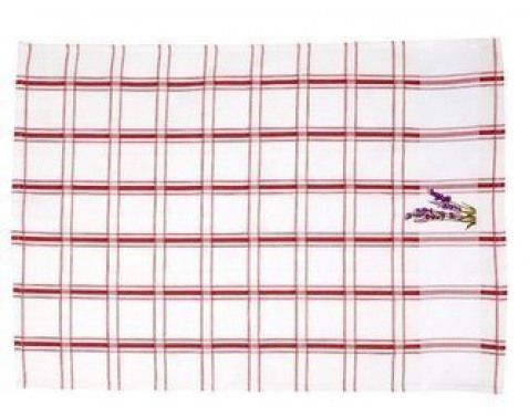 Kuchynská utierka Lawenda, červená%