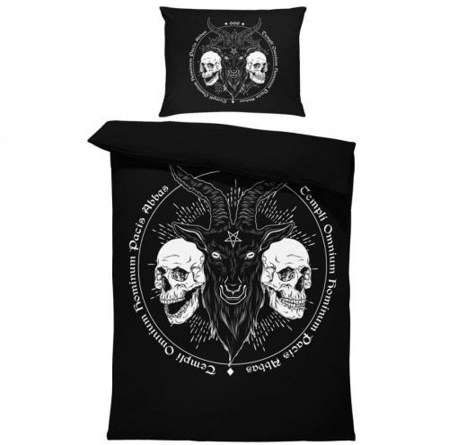 Obliečky Baphomet skull (Rozmer: 1x140/220 + 1x90/70)