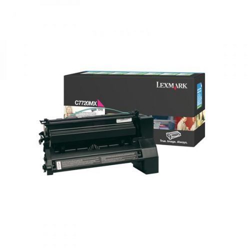 Lexmark originál toner C7720MX, magenta, 15000str., return, Lexmark C772, O