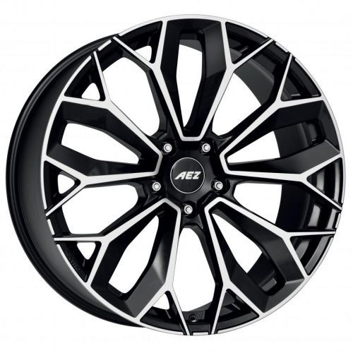 aez leipzig dark 10,5x21 5x112 et50 cb66,6 leštěná čelní plocha / černý lak
