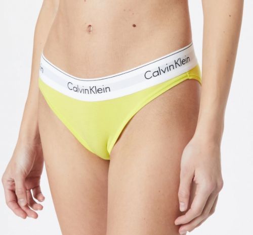Dámské kalhotky F3787E ZIR - žlutá - Calvin Klein žlutá S