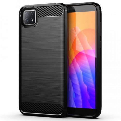 Puzdro Carbon Bush TPU pre Oppo A73  - Čierna KP13623