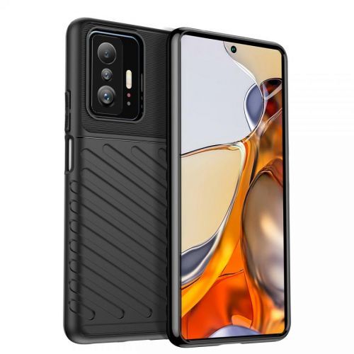 Puzdro Carbon Bush TPU pre Xiaomi Mi 11T/Mi 11T Pro  - Čierna KP13731