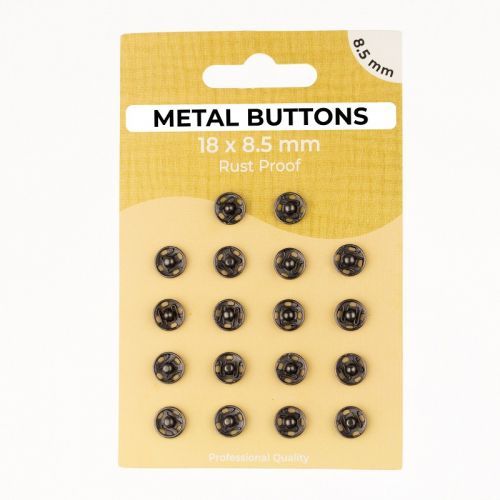Stláčací gombík METAL 8,5 mm anthracite