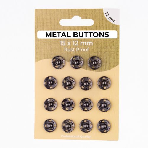 Stláčací gombík METAL 12 mm anthracite