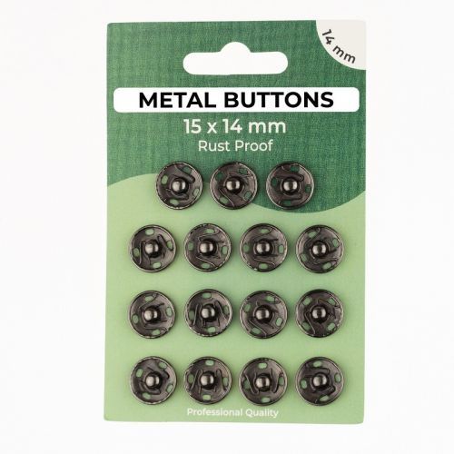 Stláčací gombík METAL 14 mm anthracite