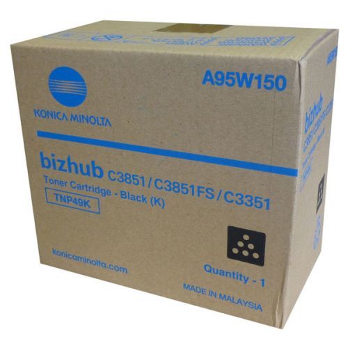 Konica Minolta originál toner A95W150, black, 13000str., TNP-49K, Konica Minolta Bizhub C3351, Bizhub C3851, Bizhub C3851FS, O