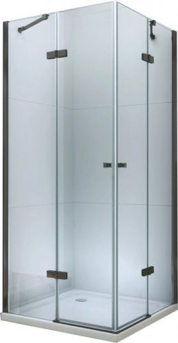 MEXEN/S - ROMA sprchovací kút 80x70 cm, transparent, čierny 854-080-070-70-00-02