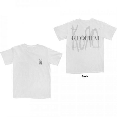 Korn tričko Requiem Biela XXL