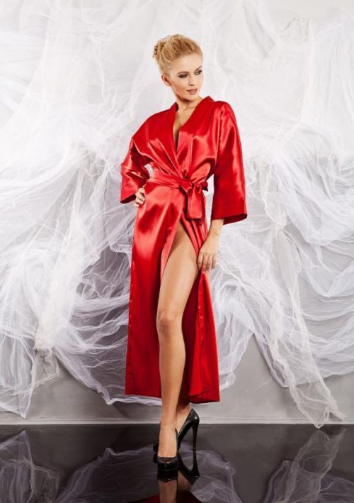 DKaren Housecoat 130 Red XS červená
