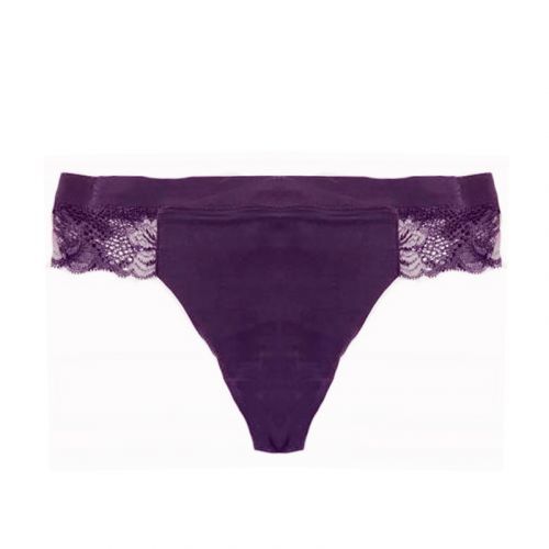 Dámské tanga QF6628E - UXD - fialová - Calvin Klein fialová S