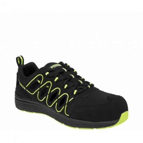 Topánky športové Bennon Rebel S1P Low - čierné-zelené, 37