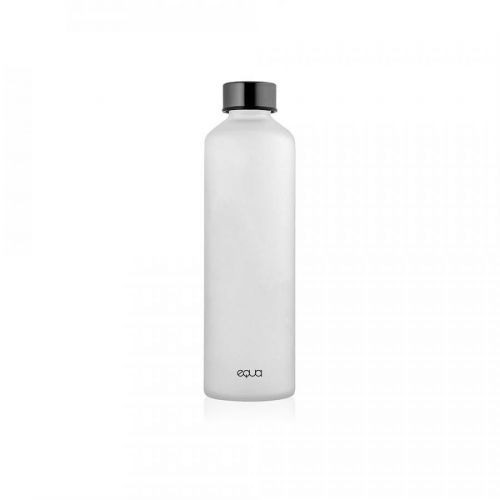 Sivá fľaša z borosilikátového skla Equa Mismatch Ash, 750 ml