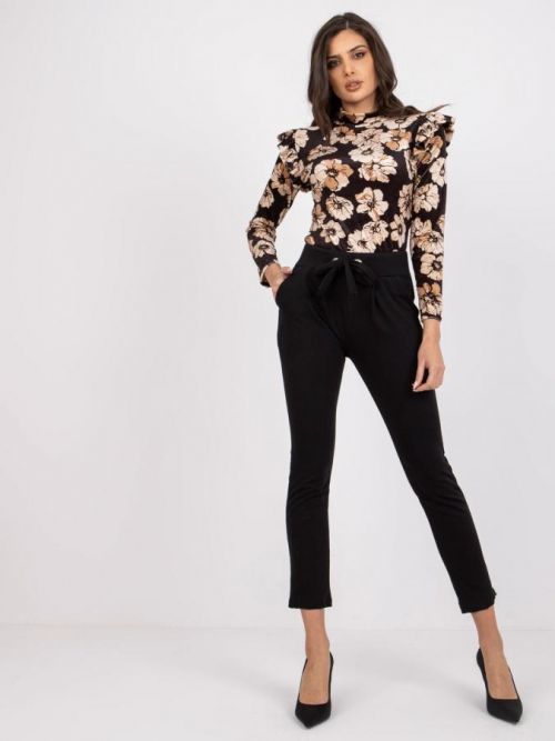 Dámske tepláky v čiernej farbe RV-DR-7459.01X - S