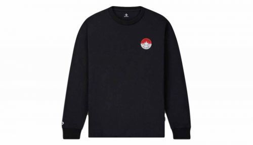 Converse x Pokémon Patch Long Sleeve T-Shirt čierne 10023900-A01