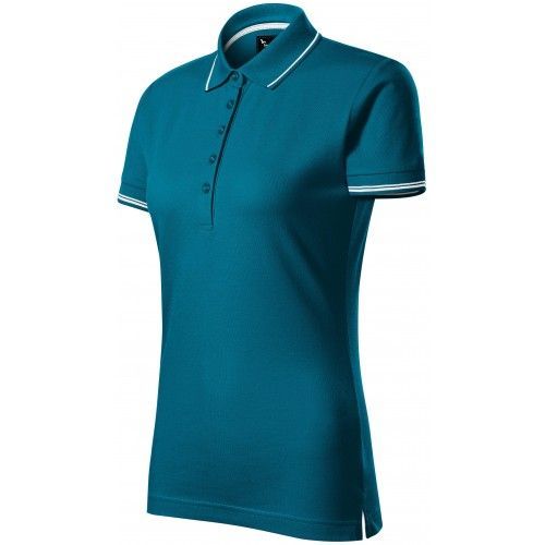 Dámska polokošeľa s krátkym rukávom, petrol blue, S