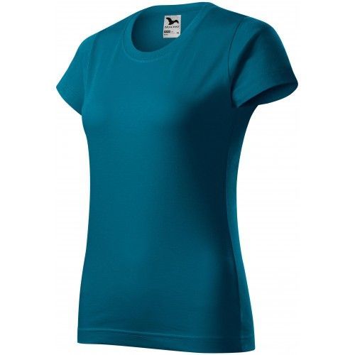 Dámske tričko jednoduché, petrol blue, XS