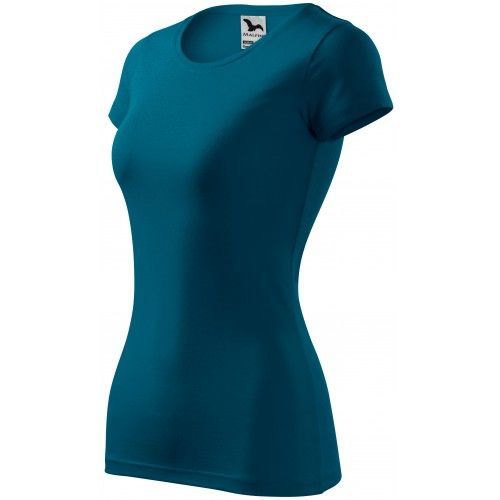 Dámske tričko zúžené, petrol blue, XS
