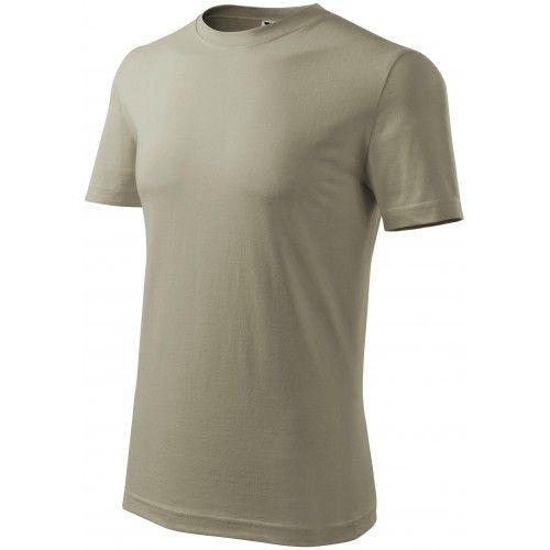 Pánske tričko klasické, svetlá khaki, S