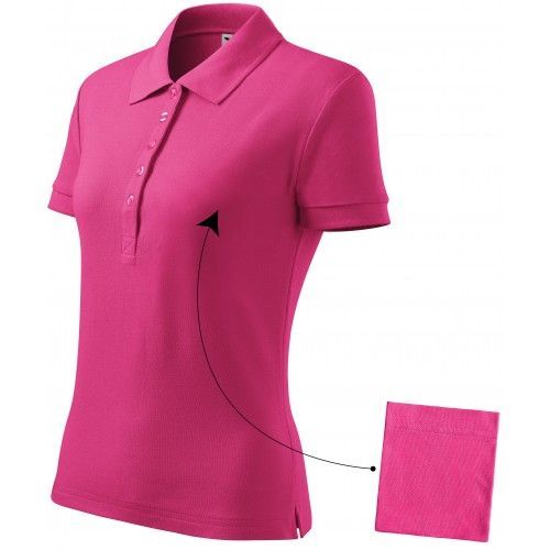 Dámska polokošeľa jednoduchá, purpurová, XS