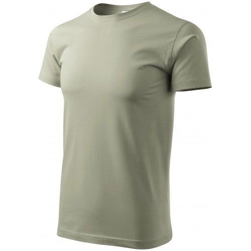 Pánske tričko jednoduché, svetlá khaki, XS