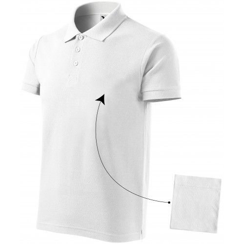 Pánska elegantná polokošeľa, biela, S