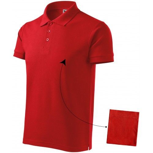 Pánska elegantná polokošeľa, červená, S