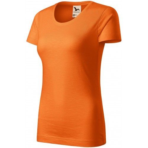 Dámske tričko, štruktúrovaná organická bavlna, oranžová, XS