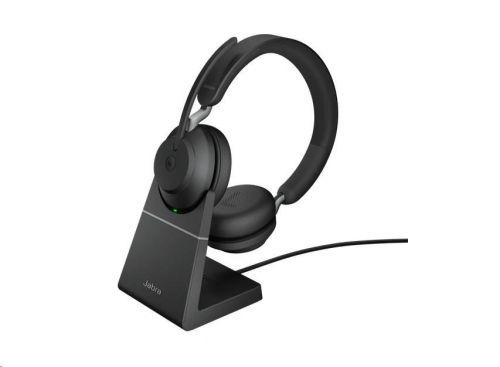 Jabra náhlavná súprava so stojanom Evolve2 65, Link 380a MS, stereo, čierna