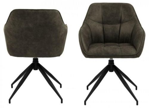 Křeslo Brenda olivově zelené