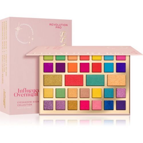 Revolution PRO X Influencer Overnight paletka očných tieňov odtieň Eyeshadow Book 1 (From 0 To 100) 35,2 g