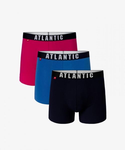 Pánske boxerky Atlantic 3MH-011 A'3 Farba čierna-grafitová-limetková S