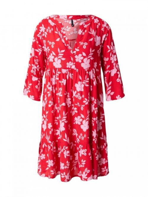Sublevel Košeľové šaty  červená / ružová