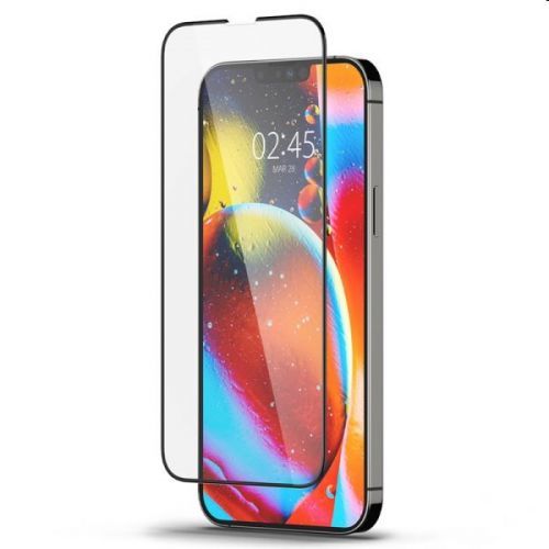 Tvrdené sklo Spigen tR Slim HD pre Apple iPhone 13 Pro Max, čierne AGL03383