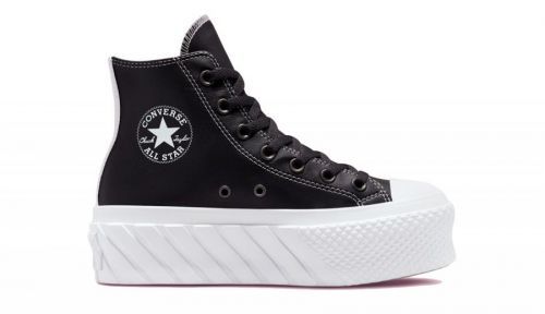 Converse Chuck Taylor All Star Lift 2X Platform Matte Metallic čierne 572608C