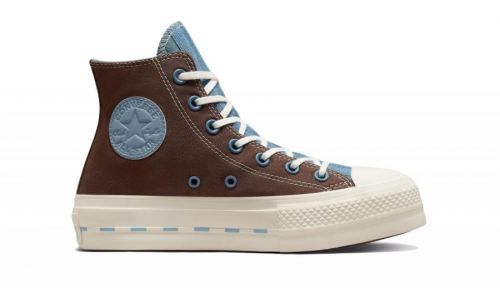 Converse Chuck Taylor All Star Lift Platform Crafted Canvas hnedé 572708C