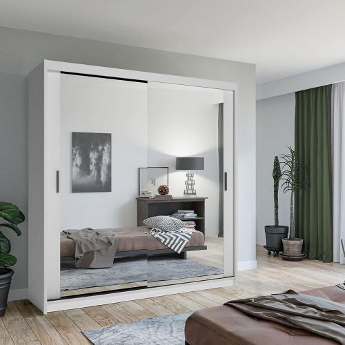 Skriňa Lux 203 Biely + 2 x Zrkadlo