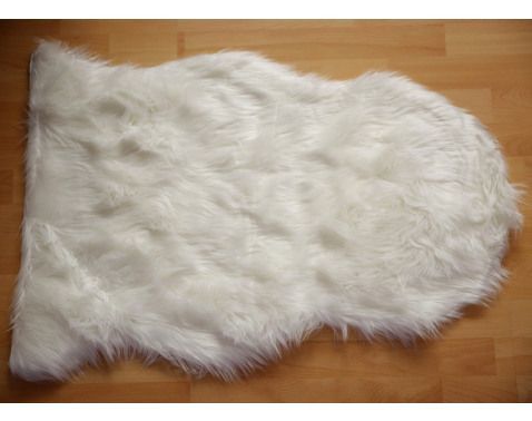 Imitácia ovčej kože 50x70 cm, biela%