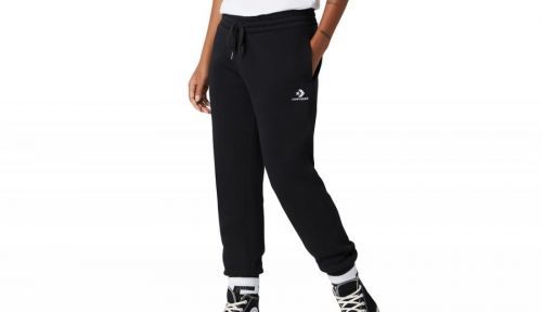 Converse W Embroidered Star Chevron Pant čierne 10020873-A01
