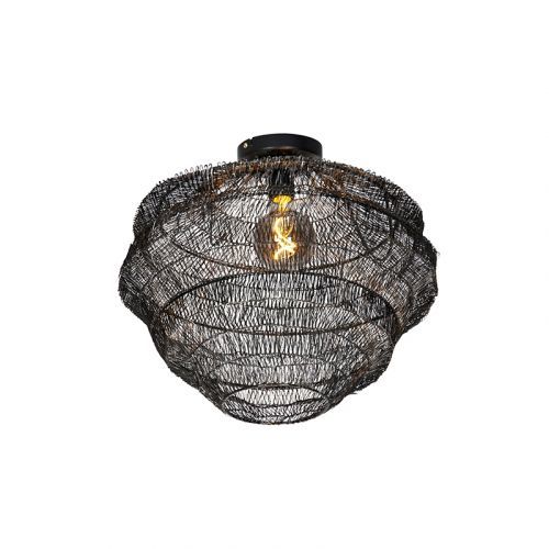 Oosterse plafondlamp zwart 45 cm - Vadi