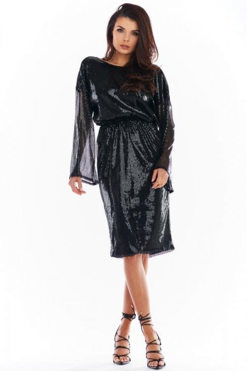 Awama Dress A402 Black L / XL
