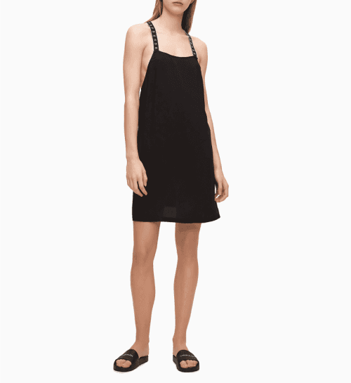 Plážové šaty KW0KW01776 - T01 Royal ružová - Calvin Klein S ružová