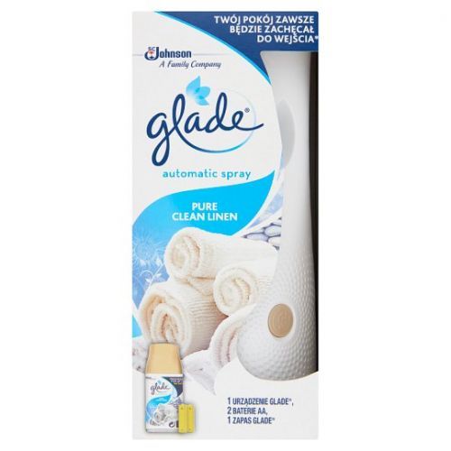 Glade Pure Clean Linen osviežovač vzduchu 269ml + strojček