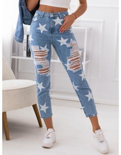 Dámske džínsové nohavice CALI modré