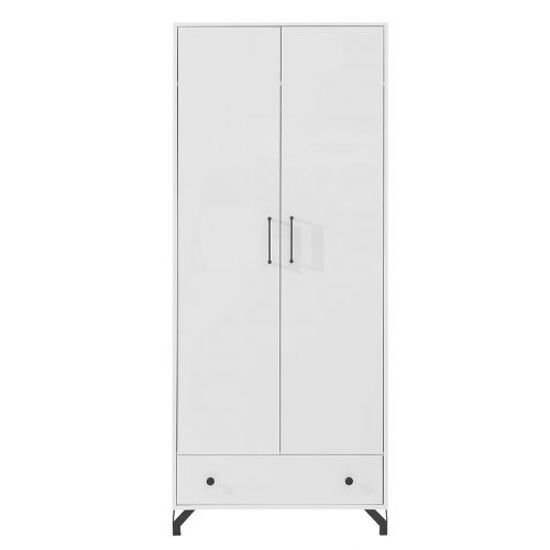 Skriňa Bergen Be1 Biely Lux/  Biely lesk