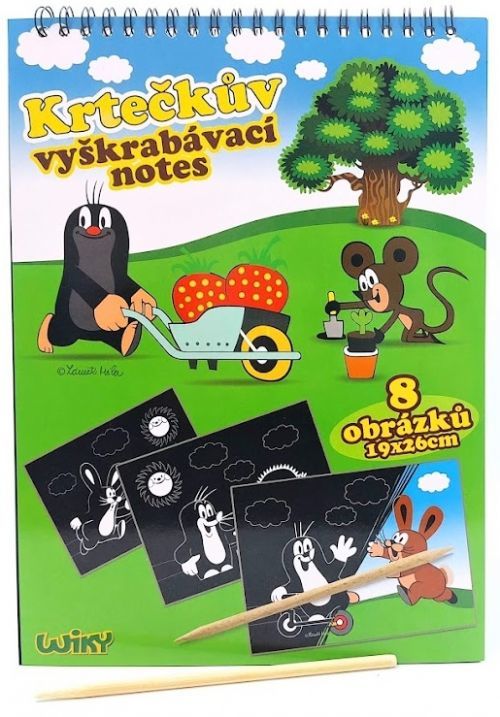 Krtkov vyškrabovací notes 8 obrázkov