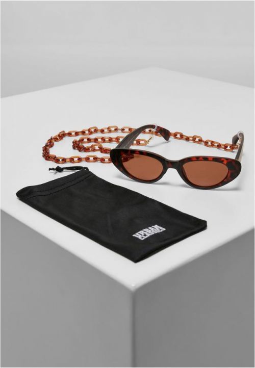 Urban Classics Sunglasses Puerto Rico With Chain brown - One Size