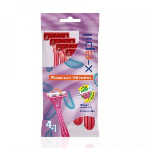 X-Epil Disposable woman razors with twin blades 5pcspack