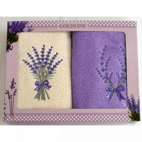 Forbyt, Darčekové balenie 2 ks froté uterákov, Levanduľa, 50 x 100 cm