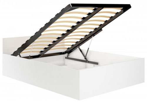 Zvedací kovový rošt do postele Domy 100x200 cm černý